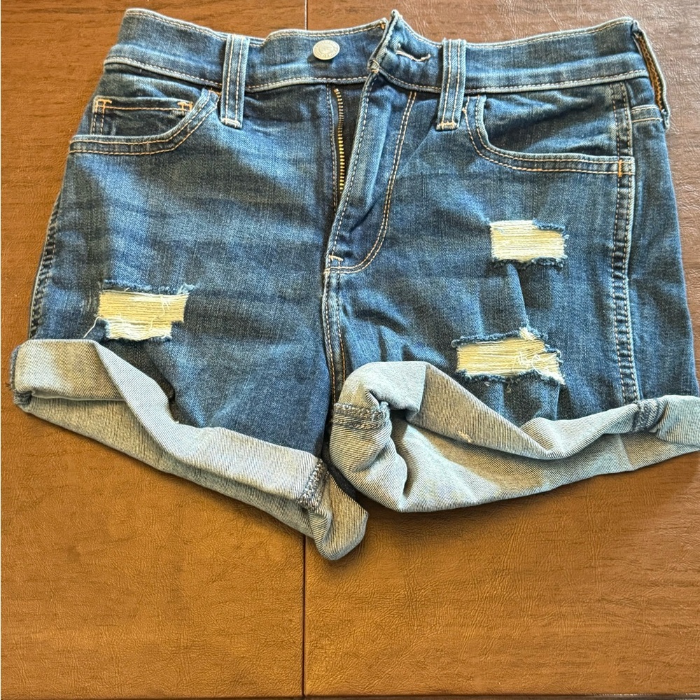 Hollister High Rise Denim Shorts